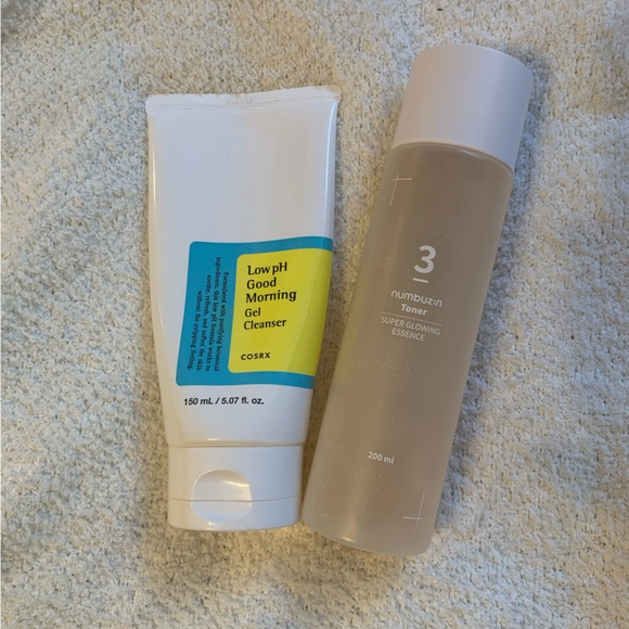 Korean skincare bundle COSRX Low pH Good Morning Gel Cleanser + Numbuzin 3 toner - Picture 3 of 8